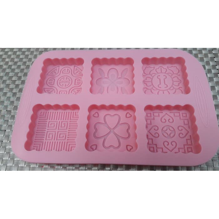Cetakan Kue Bulan silikon moon Cake cetakan Silicone MoonCake Kotak DA0725