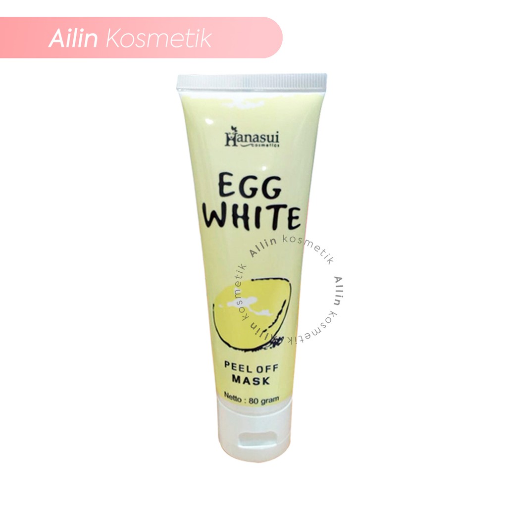 HANASUI EGG WHITE MASK ORIGINAL BPOM / MASKER TELUR by AILIN