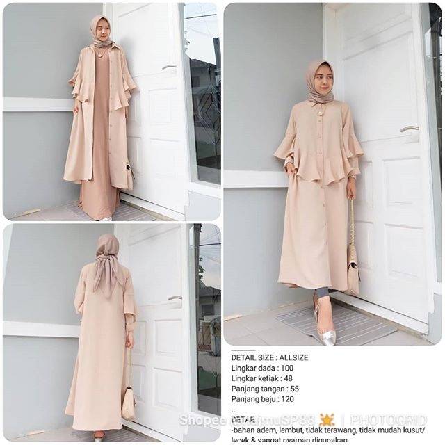 Namira Tunik by Azmiza.official Azmiza Official Tunik Outer Cantik dan Stylish