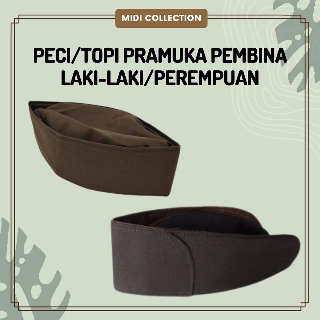 Peci / Topi Pramuka Pembina Variant Laki / Perempuan