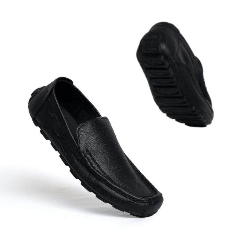 Promo Terbaru Sepatu Pria Casual Slip On Kasual Selop Slop Loafers Kulit Original Country Boots Sepa