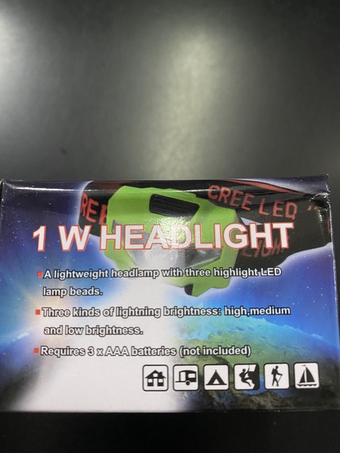 1 W head light /senter kepala mata kucing