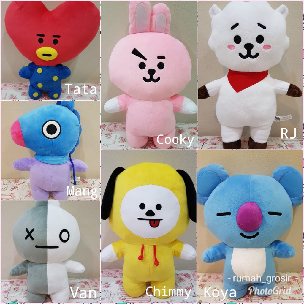  BONEKA  BT21 BTS  Unofficial Cooky Tata Chimmy Van Koya  