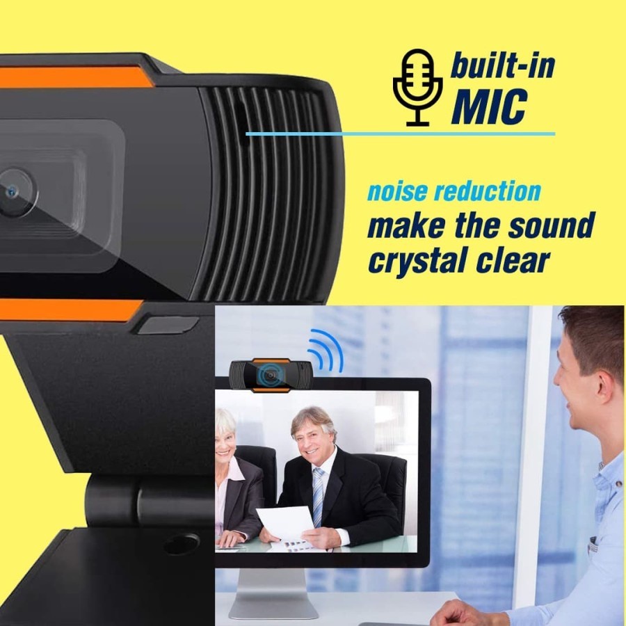 Webcam PC 720P 4k/berkendara gratis/Pasang dan mainkan/ gaming Full HD with Mic /auto focus dengan microphone kamera webcam