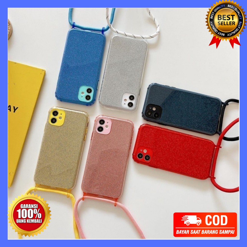 SAMSUNG A11 M11 A21S A31 A51 LUXURY GLITTER CASE WITH TALI GANTUNGAN