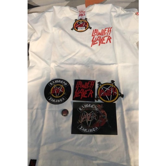 LONGSLEEVE LAWLESS JAKARTA x SLAYER PENTAGRAM LOGO LIMITED