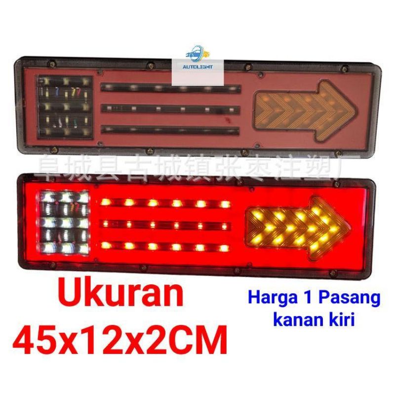 Lampu Variasi Stop Lamp LED Lampu REM Belekan Mobil Truck Gandeng