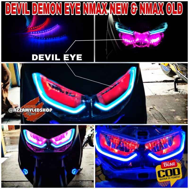 lampu demon eye devil eye nmax new nmax old harga sepasang 15 titik sangat terang