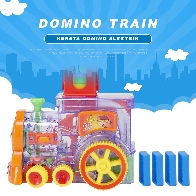 [ Giggel ] Mainan Anak Train Domino / Mainan Kereta Domino / Domino Train Anak / Mainan Kereta Susun Balok