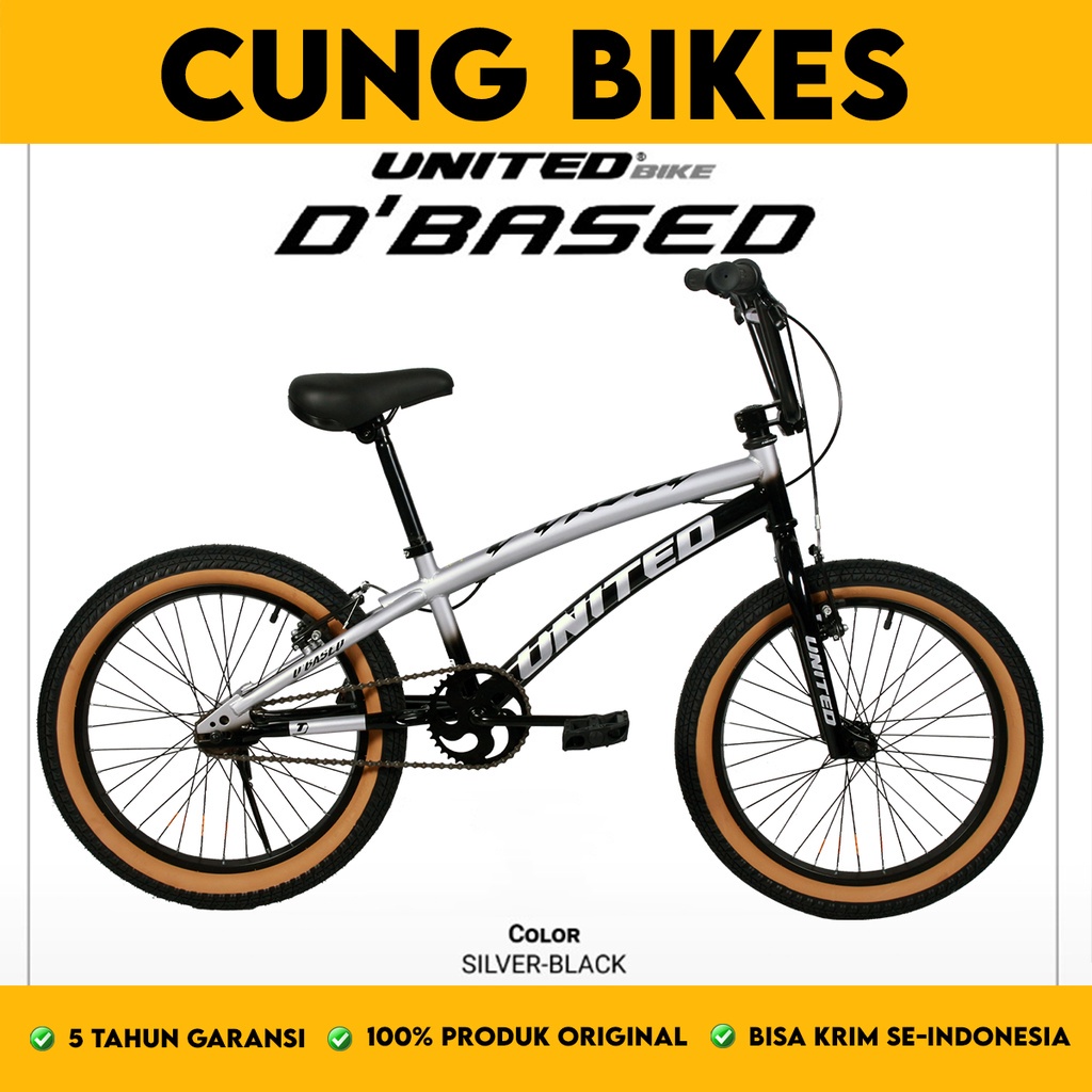 SEPEDA ANAK LAKI BMX UNITED DBASED 20 INCH GARANSI 5 TAHUN