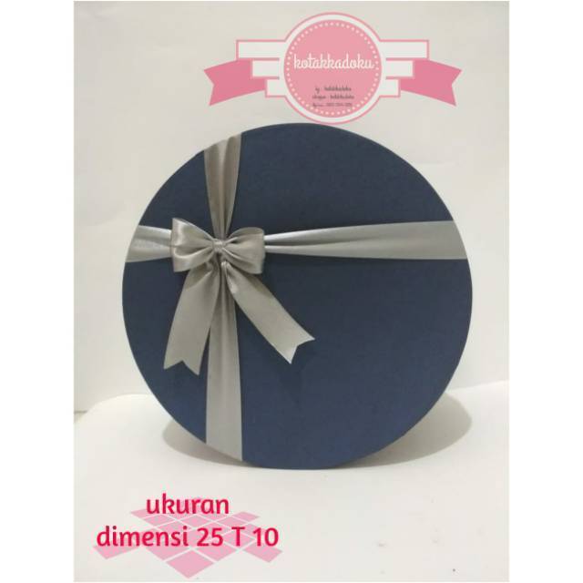 

kotak kado Diameter 25cm Tinggi 10cm bisa Custom Ukuran & Request Warna