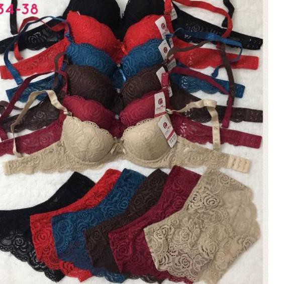 BWD BUNGALILY - SET BRA 8018 SETELAN BH + CD FULL RENDA KAWAT BUSA SEDANG .