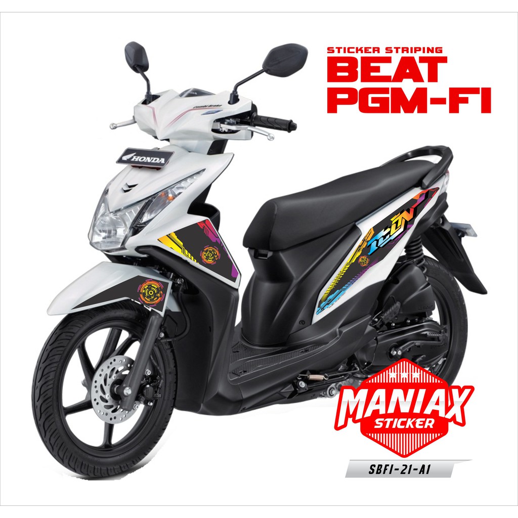 Sticker Striping Beat FI ICON - Striping Motor Honda Beat Fi - Aksesoris Motor - For Honda Beat