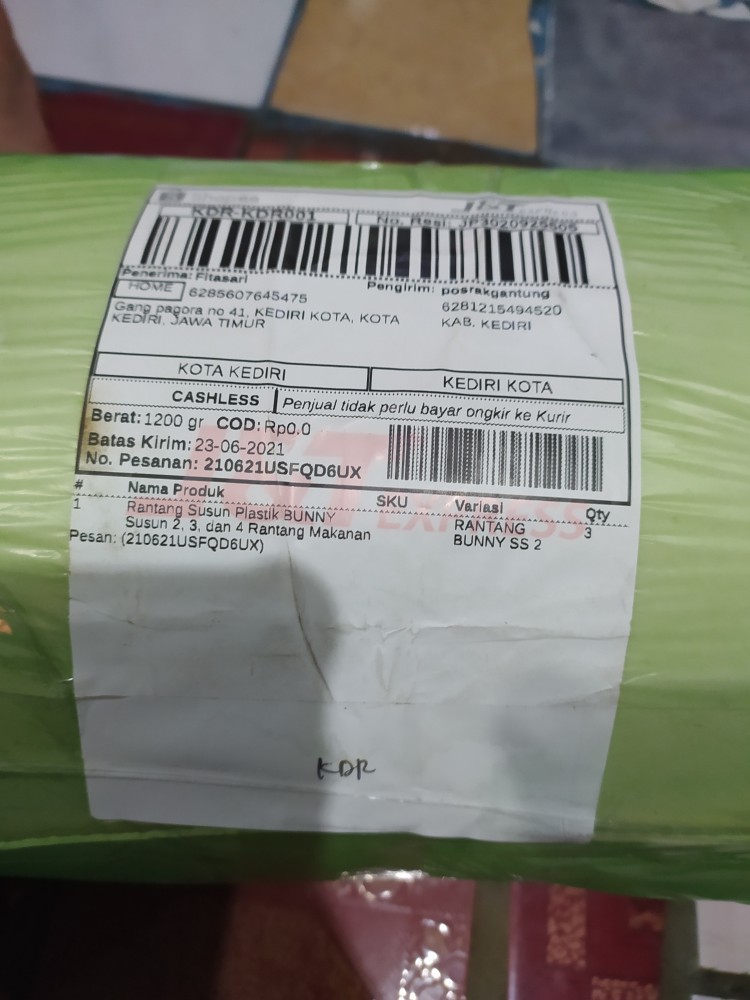 Rantang Susun Plastik Bunny Susun 2, 3, Dan 4 Rantang Makanan