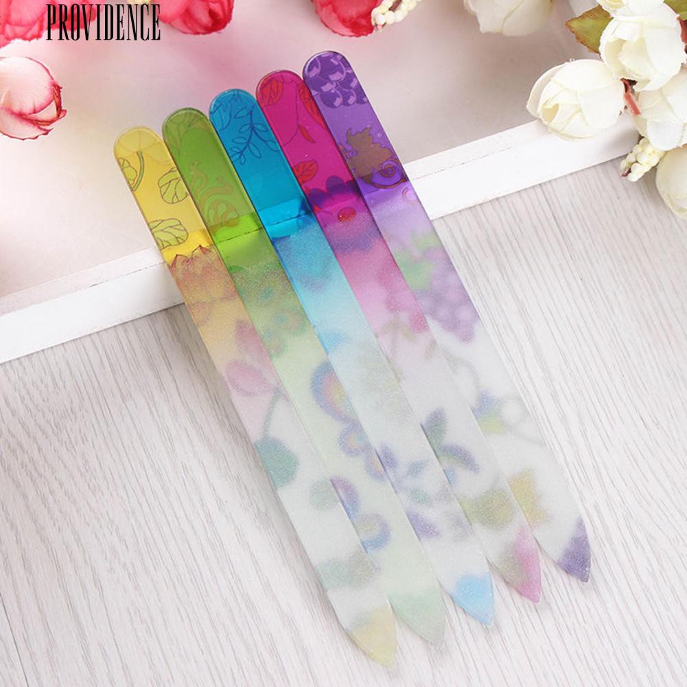 [Bayar Di Tempat] Profesional Durable Glass Nail Art File Buffer Manicure Perangkat Polisher Tool