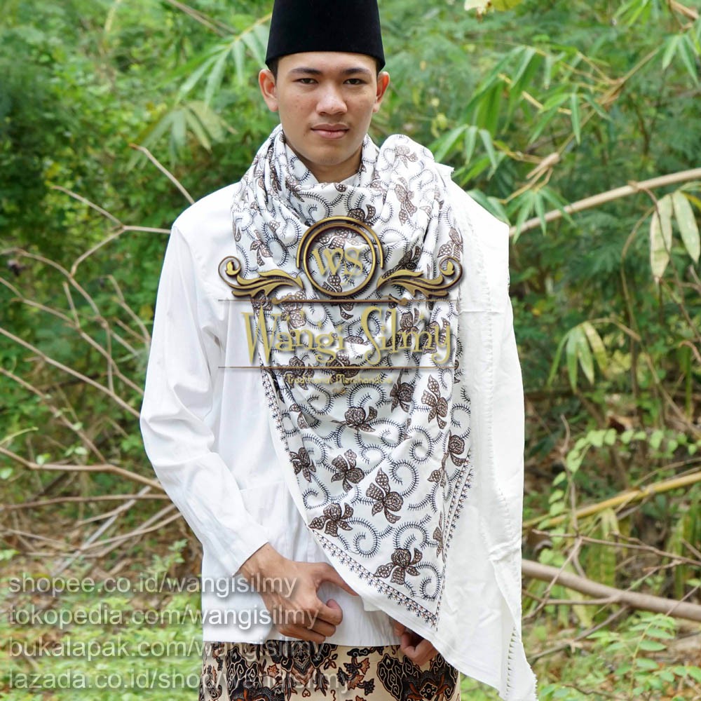 BISA COD Kashmiri Sulam Asli Imamah Rida Sorban Habib Bahar - Sorban Kashmiri