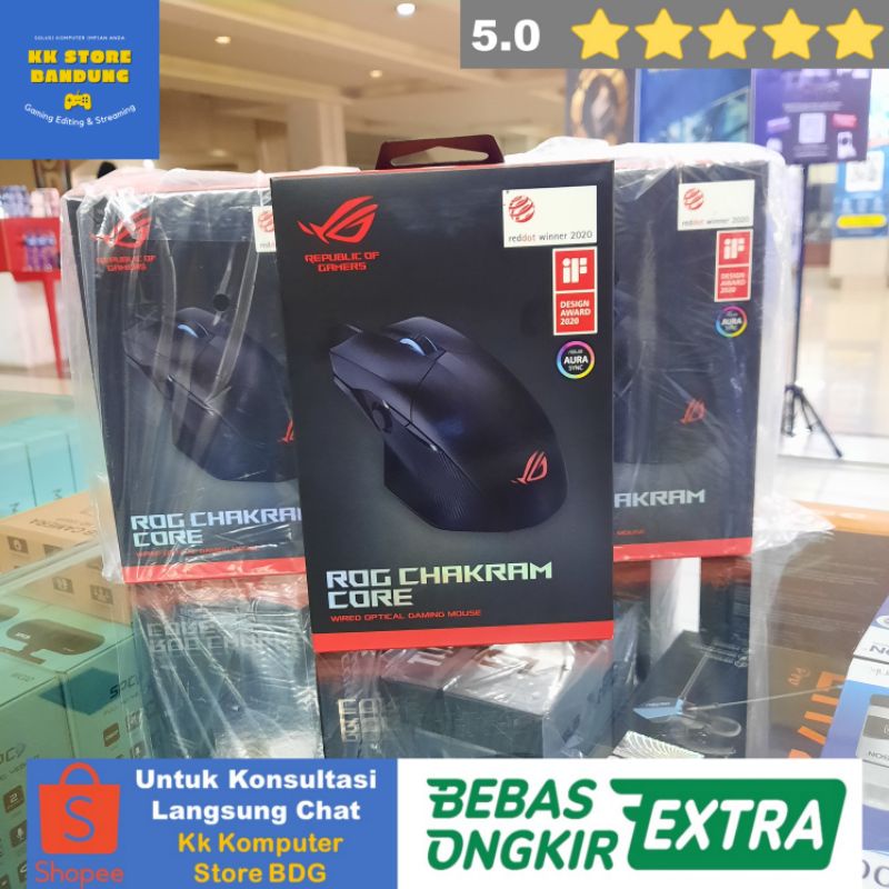 MOUSE ASUS ROG GAMING CHAKRAM CORE | MOUSE ROG GAMING ASUS 100% RESMI