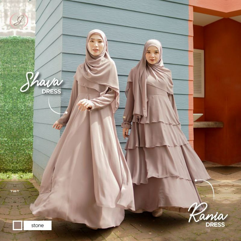 OPEN PO Shava dan Rania Dress by Gerai Aliyah