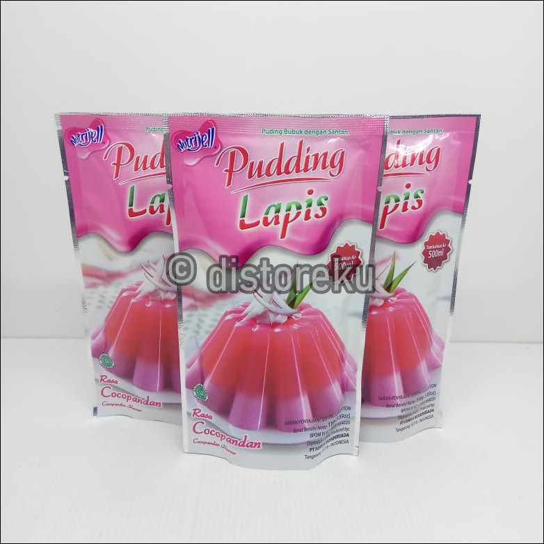 nutrijel PUDING lapis rasa COCOPANDAN flavour 110gr (3.89oz)