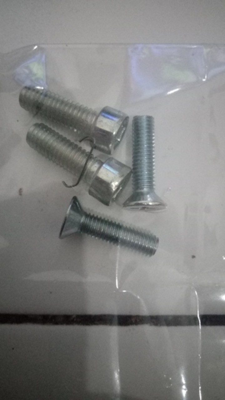 Baut L M6x18 Putih Galvanis