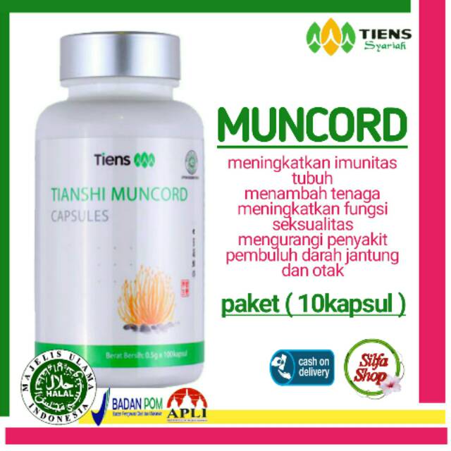 

Herbal Muncord isi 10kapsul / Imunitas dan tenaga tubuh serta kekebalan lelaki jantan tahan lama