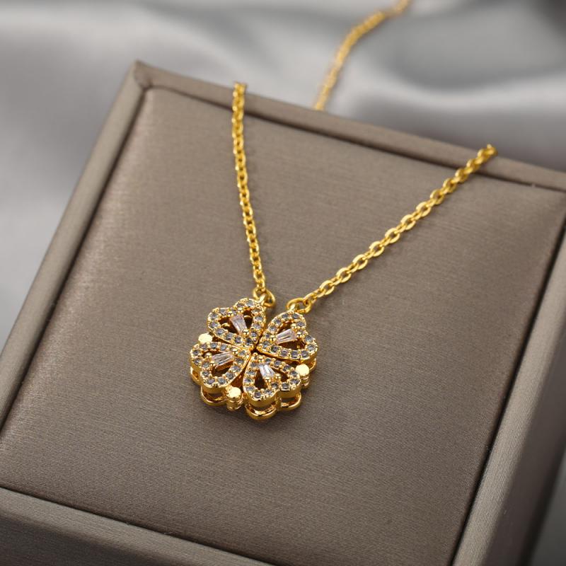 Kalung Liontin Zircon Inlaid Untuk Wanita