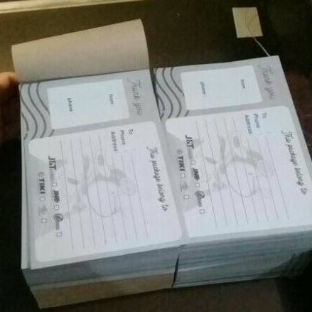 

label pengiriman / shipping card / lembar / 1 pcs