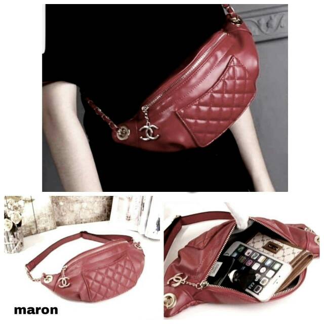 [PROMO] MURAH NAGITA WAIST BAG - Tas Pinggang Nagita Channel, Bahan Kulit