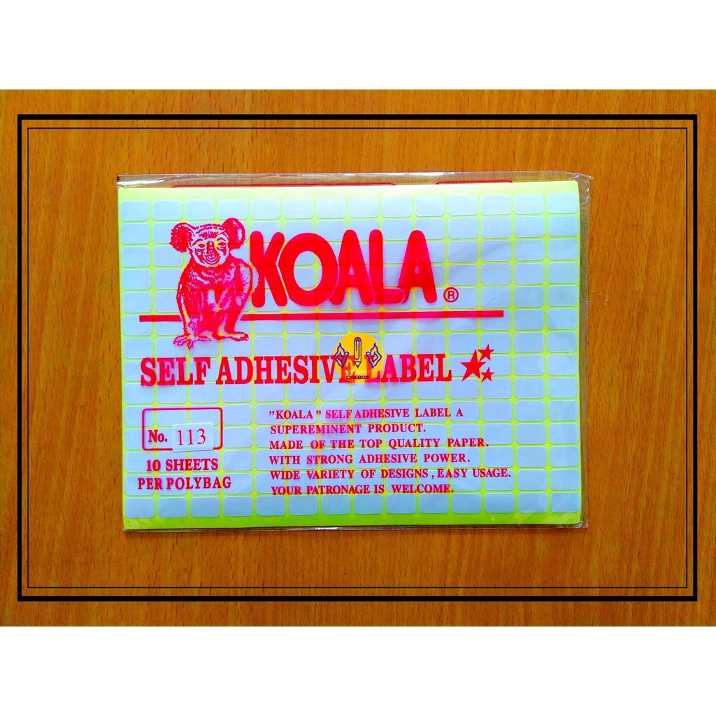 

Label Harga Perekat Koala No.113 Self Adhesive Label