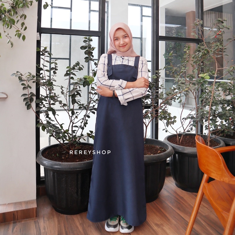 Anya Overall Bahan Drill Tebal by Rereyshop