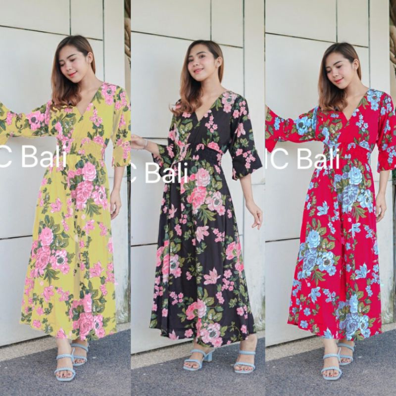 DRESS MOZA TEROMPET MLT004/ DRESS BALI/ DASTER BALI/ DRESS PANTAI/ HOME DRESS/ DRESS BUMIL/ DRESS GL