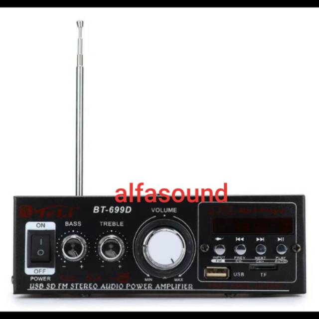 AMPLIFIER BT 699D AMPLI MINI BT 699 D BT699D USB SD CARD FM RADIO