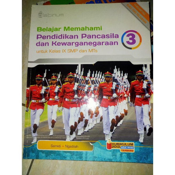 Buku PPKN SMP Kelas IX 9 K13 Revisi Platinum Tiga Serangkai