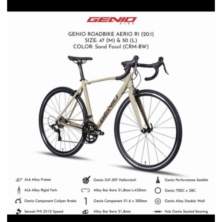 Road Bike Genio Aerio R1