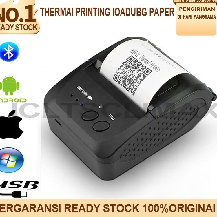Terkini QLL8R Mini Thermal Printer Bluetooth POS-5809DD Eyota - Mini Printer 5809 40 Terbaru