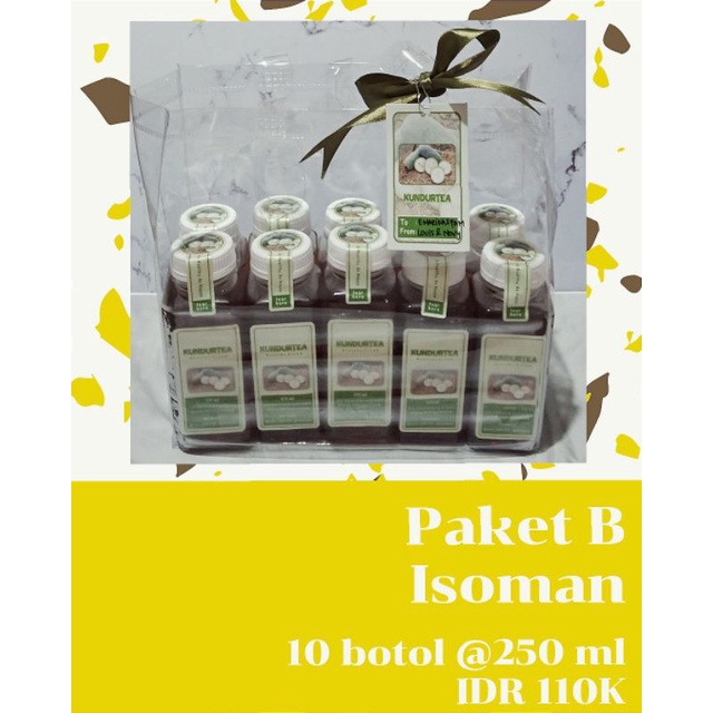 

Paket B Isoman - 10 botol Teh Kundur @250 ml - Pereda Panas Dalam