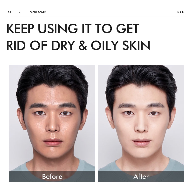 LAIKOU Men Toner Hyaluronic Acid Mengencangkan Pori-pori Kontrol Minyak Pelembab 100ml