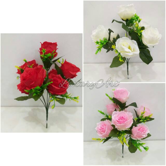 Bunga Mawar Artificial / Bunga Mawar Palsu / Bunga Mawar Murah