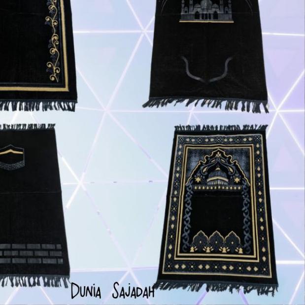 ❁ Sajadah Turkey Tebal Hitam / Sajadah Turki Hitam / Sajadah Besar Hitam ✫