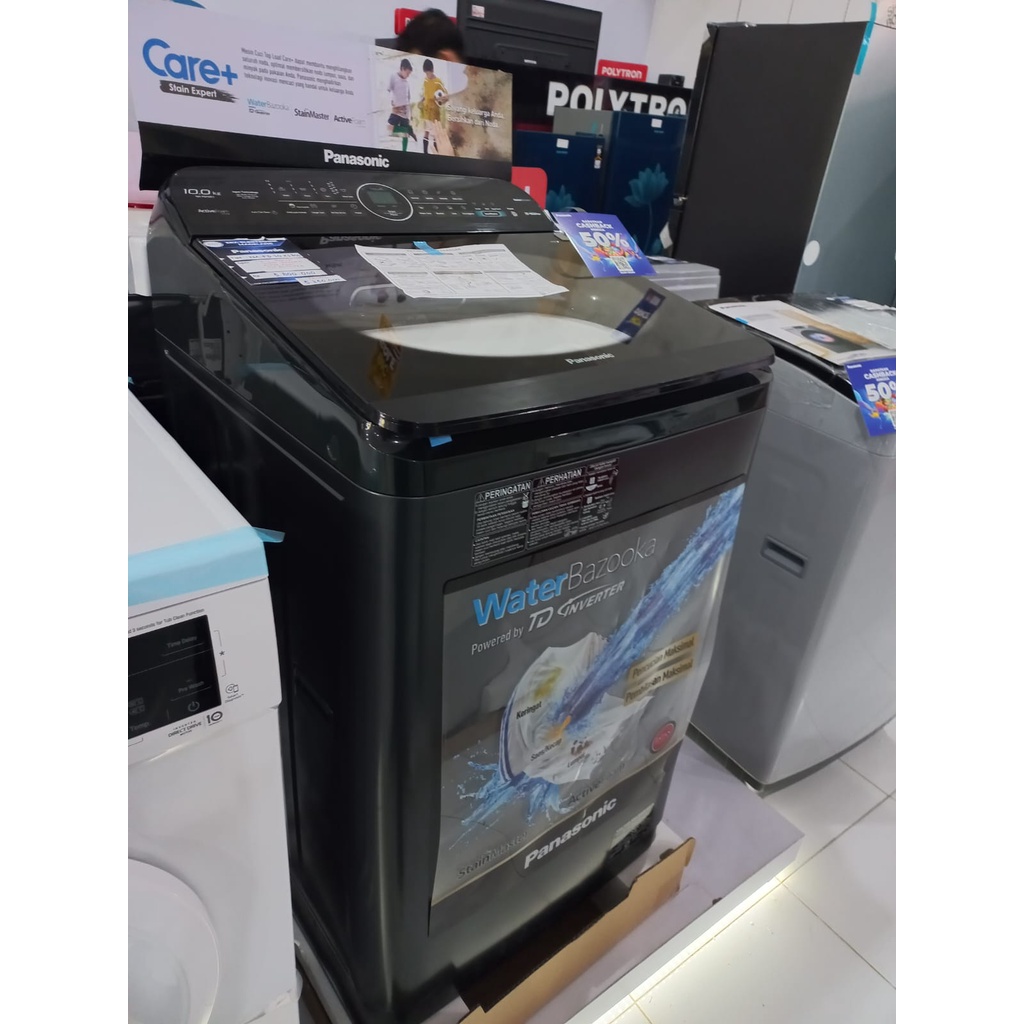 PROMO MESIN CUCI PANASONIC NA-FD10X1BSG TOP LOADING 10 KG