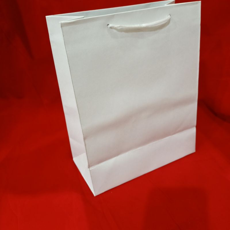 

paper bag buku putih bahan tebal isi 12 pcs terlaris dan