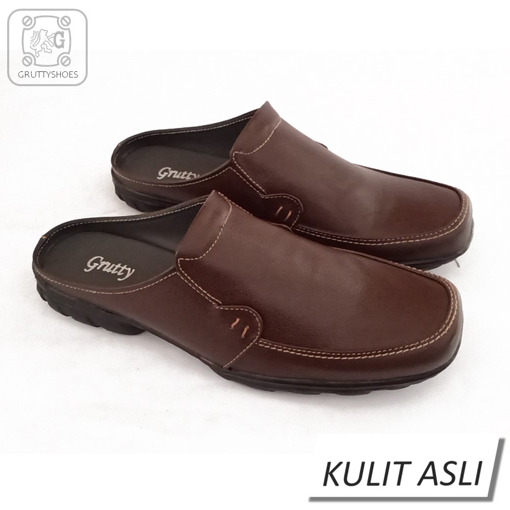 Grutty Sepatu Sendal Pria Bustong AN-091Coklat