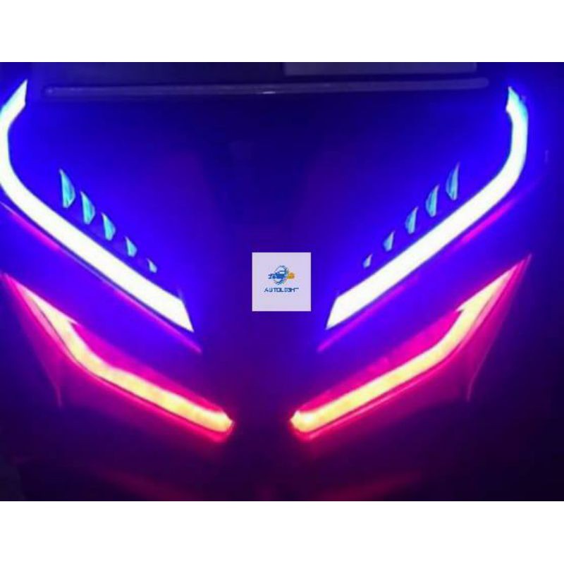 Lampu Alis Senja LED DRL Lampu Runing Turning 12V 30 CM Mobil &amp; Motor