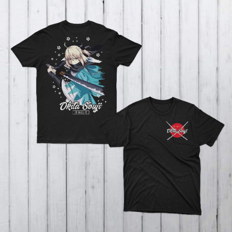 Okita Souji Black Tee