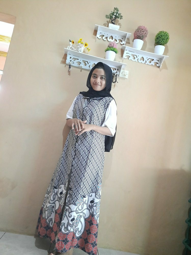 Couple Batik Keluarga || Setelan Couple Batik Ayah Ibu Anak Cewek