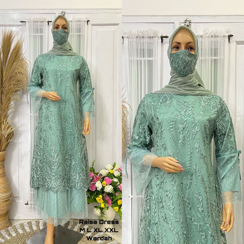 Gamis Tile Bordir|Gamis Pesta Jumbo|Gamis Kondangan Mewah|Gamis Tile Gown|Gamis Bordir Mewah|Gamis B