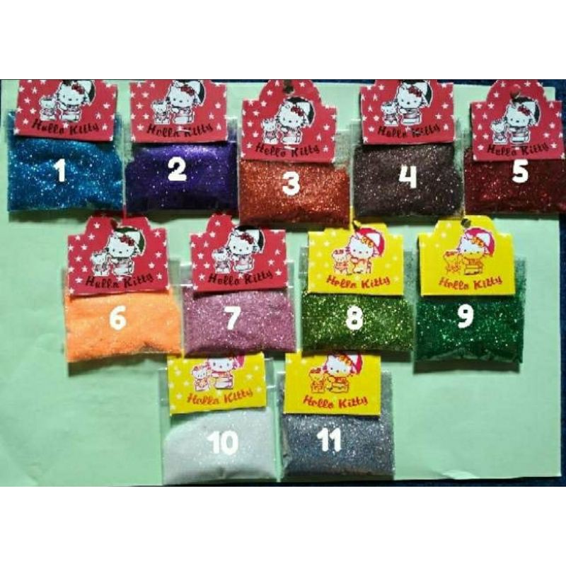 

5gr gliter warna/gliter gliter/gliter bening/gliter bubuk