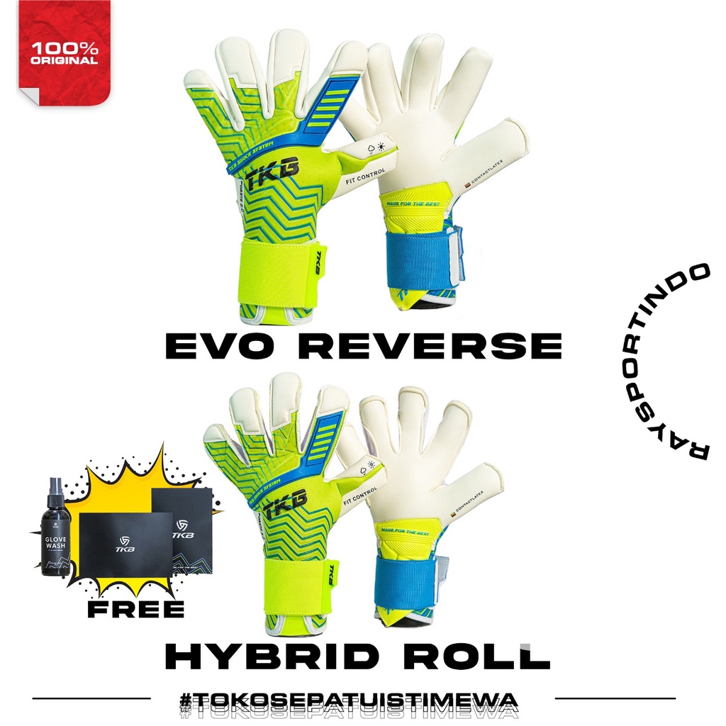 SARUNG TANGAN KIPER TKB FORSTE 2.0 WICKED EVO REVERSE & HYBRID ROLL