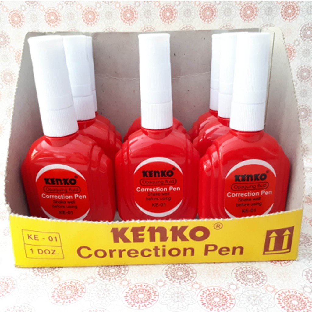 

TIP-EX KENKO CORRECTION PEN KE-01 PENGHAPUS / TIP-X / PENGHAPUS CAIR - 1 PCS