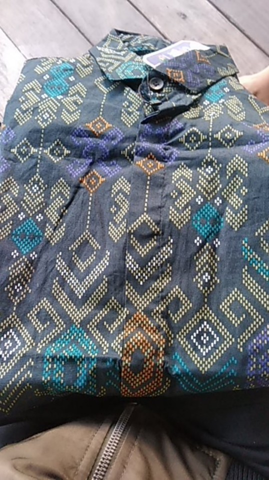 Dgm Fashion   Kemeja Batik Songket Lengan Panjang Casual Batik Pria Lengan Panjang Batik Songket